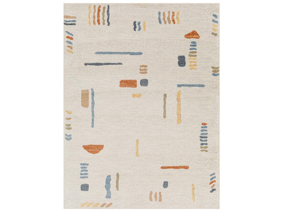 Lillian Geometric Machine Woven Area Rug