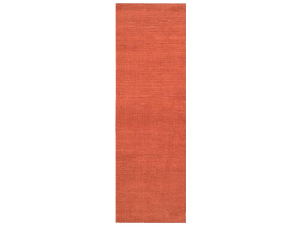 Mystique Hand Loomed Wool Runner Area Rug in Burnt Orange