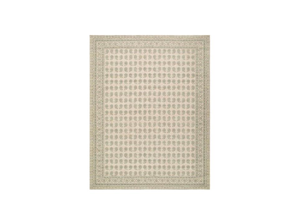 Alo Bordered Machine Woven Jute and Polyester Runner Area Rug