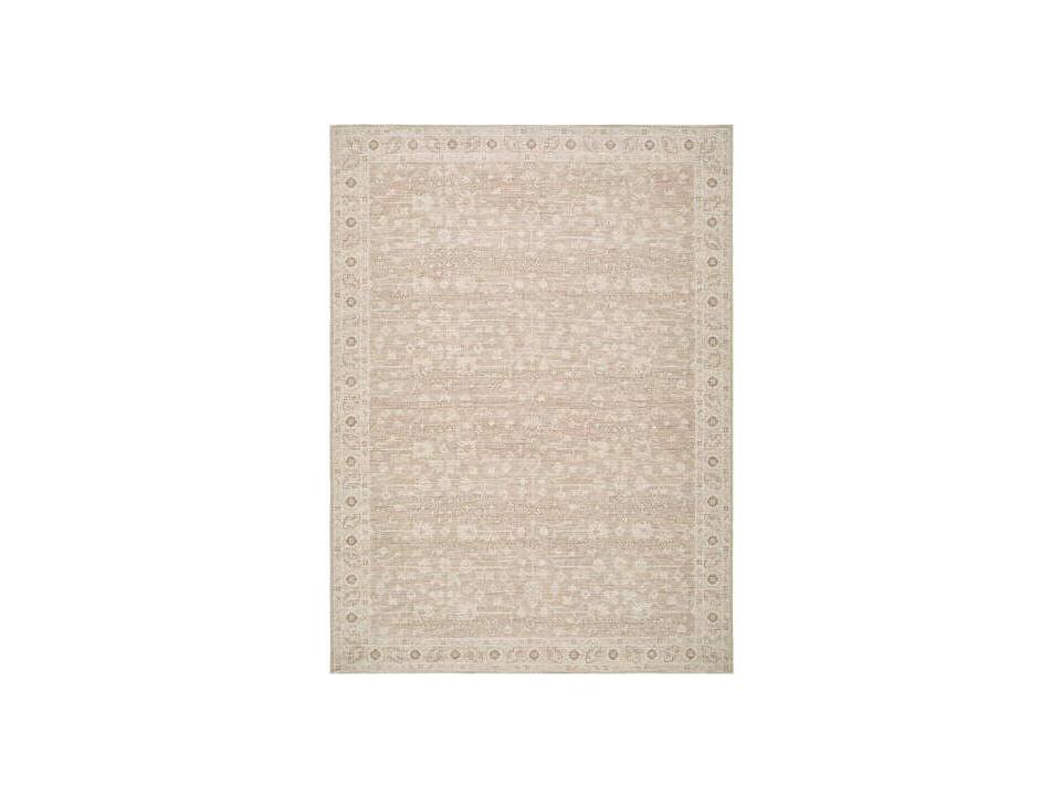Asha NBAS-2303 Updated Traditional Machine Woven Jute Blend Area Rug in Taupe
