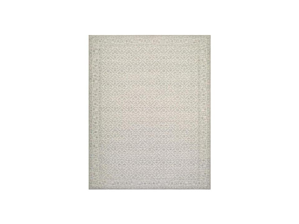 Maan Bordered Runner Rug in Neutral Tones