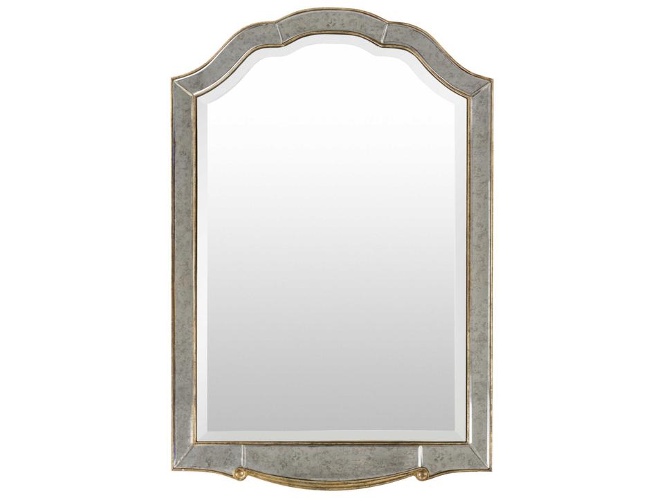 Oleander Accent Mirror with Gilded Metallic Frame