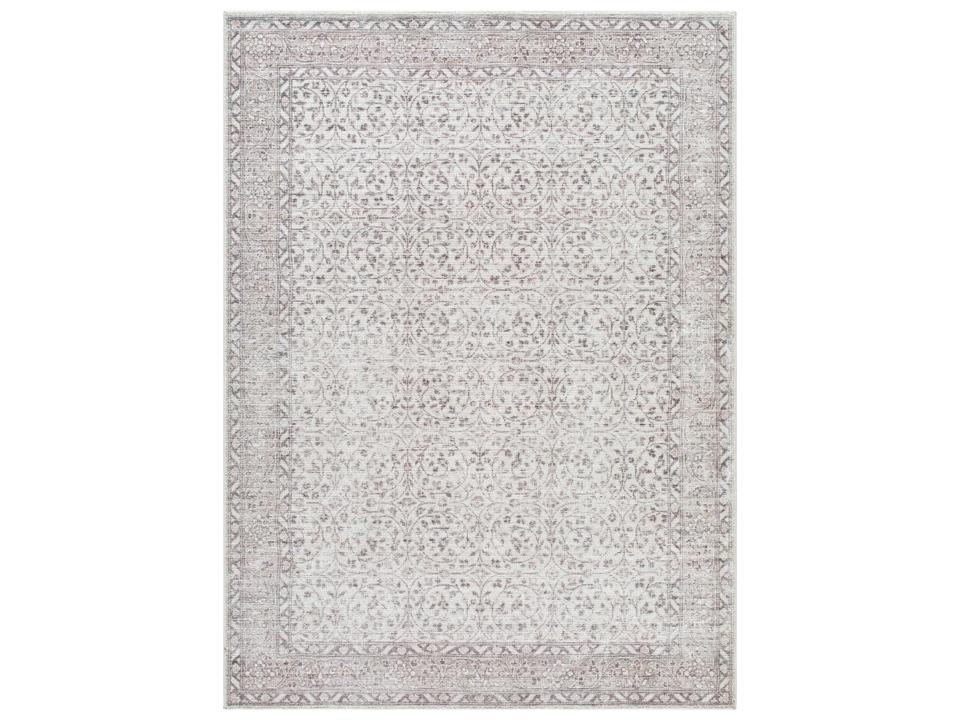 Our PNW Home Bordered Area Rug in Cream and Rust
