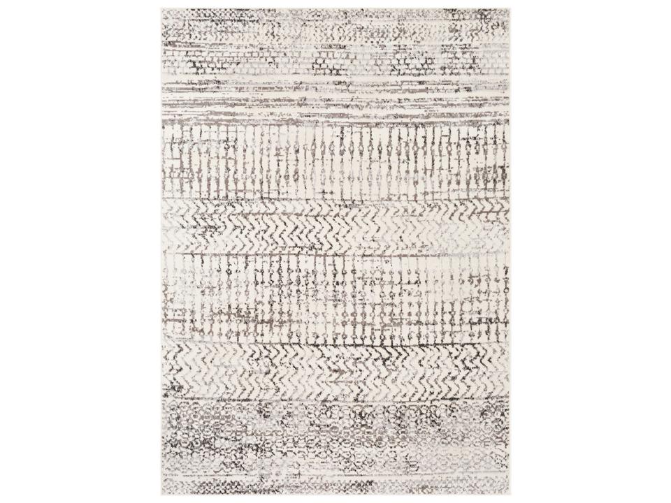 Pisa Moroccan Global Area Rug in Charcoal and Gray