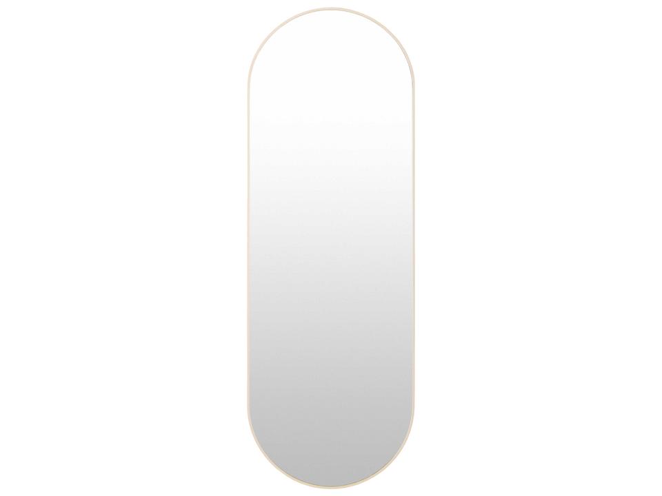 Aranya Natural Brown Oval Floor Mirror