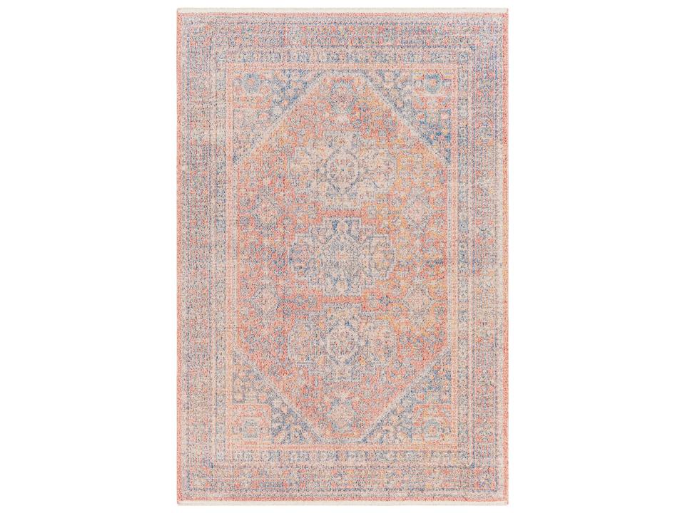Subtle Bordered Area Rug Traditional Style