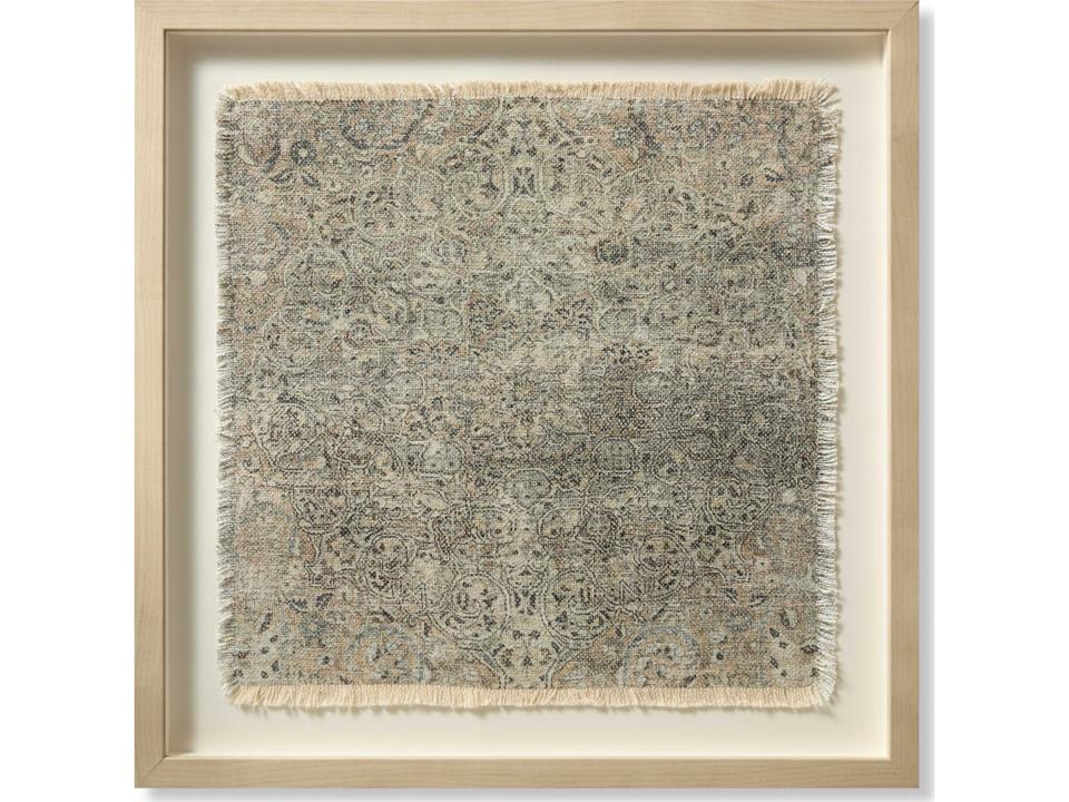 Loloi Fredericksburg Textile Wall Art in Ivory and Black