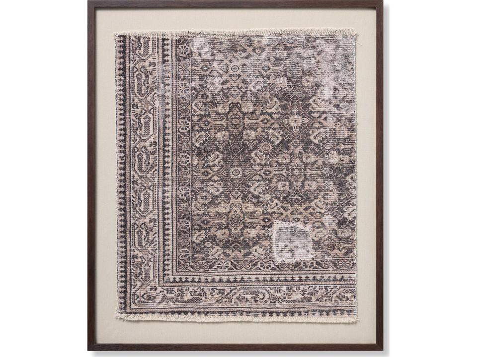 Loloi Jabel Brown Beige Framed Wall Art