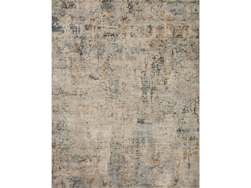 Axel Abstract Area Rug in Beige Sky