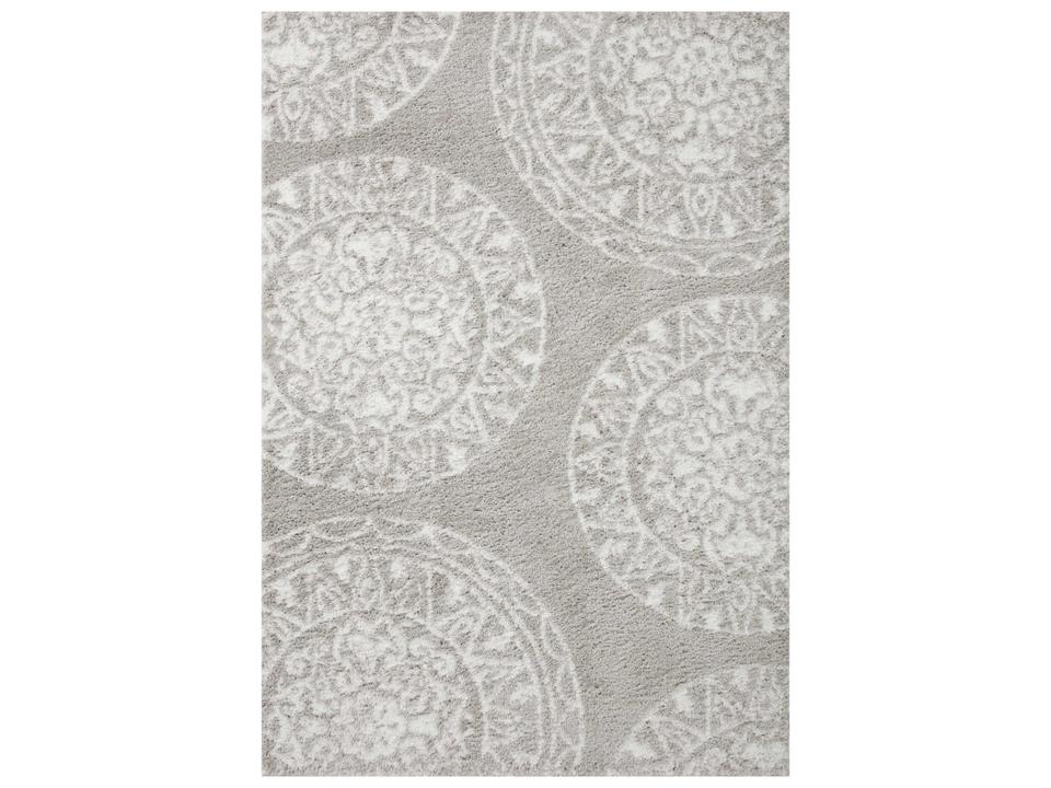 Bliss Shag Damask Runner Area Rug