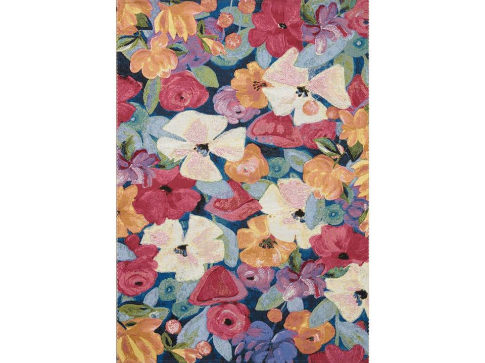 Botanical Floral Runner Area Rug