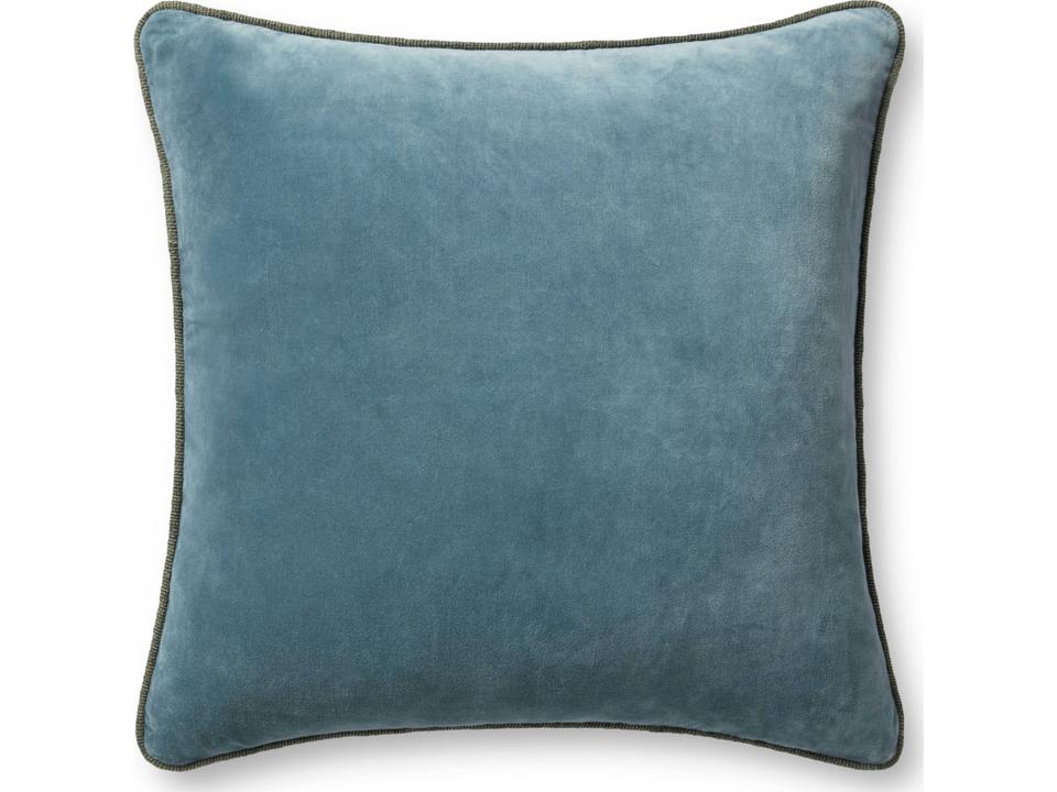 Chris Loves Julia Liza Blue Pillow