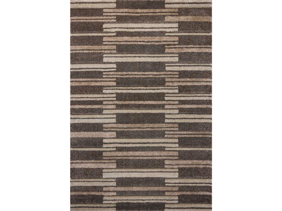 Silas Geometric Runner Area Rug Mocha Champagne