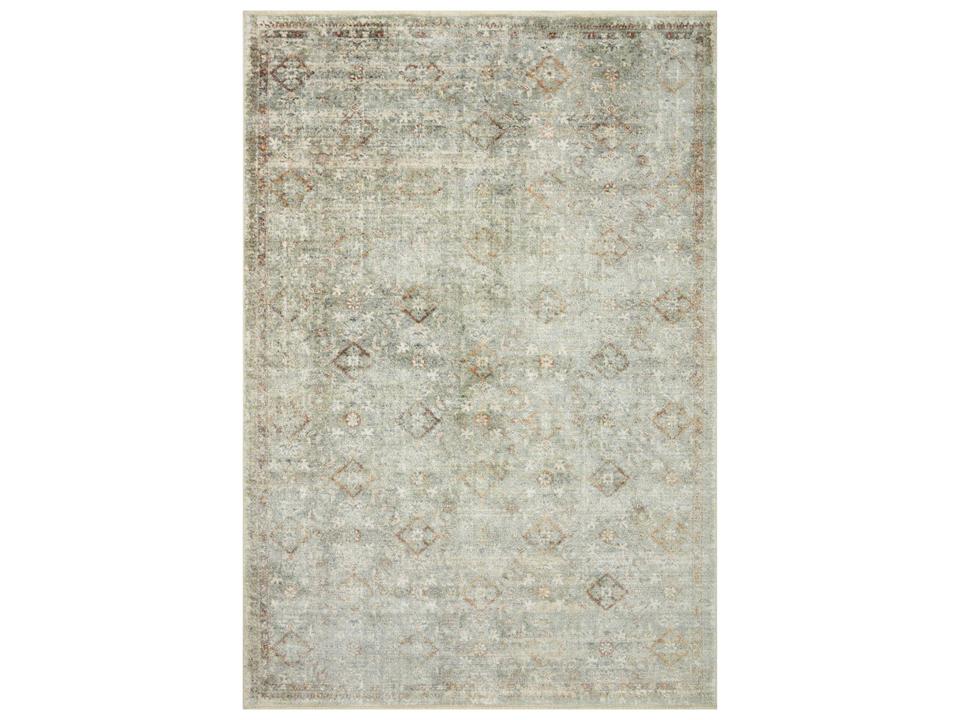 Sonnet Bordered Area Rug with Traditional Motifs