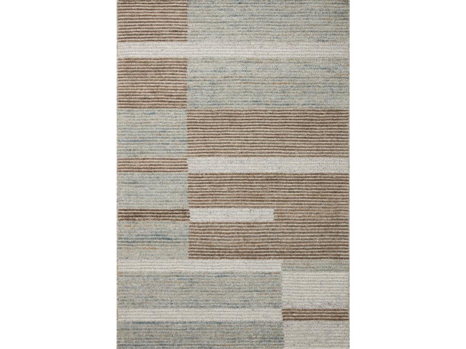 Stiles Geometric Area Rug in Tobacco Lagoon