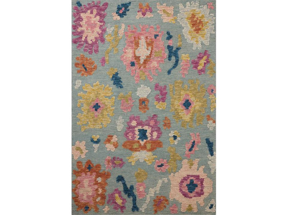 Tilly Hand-Tufted Wool Runner Rug in Spa Multi