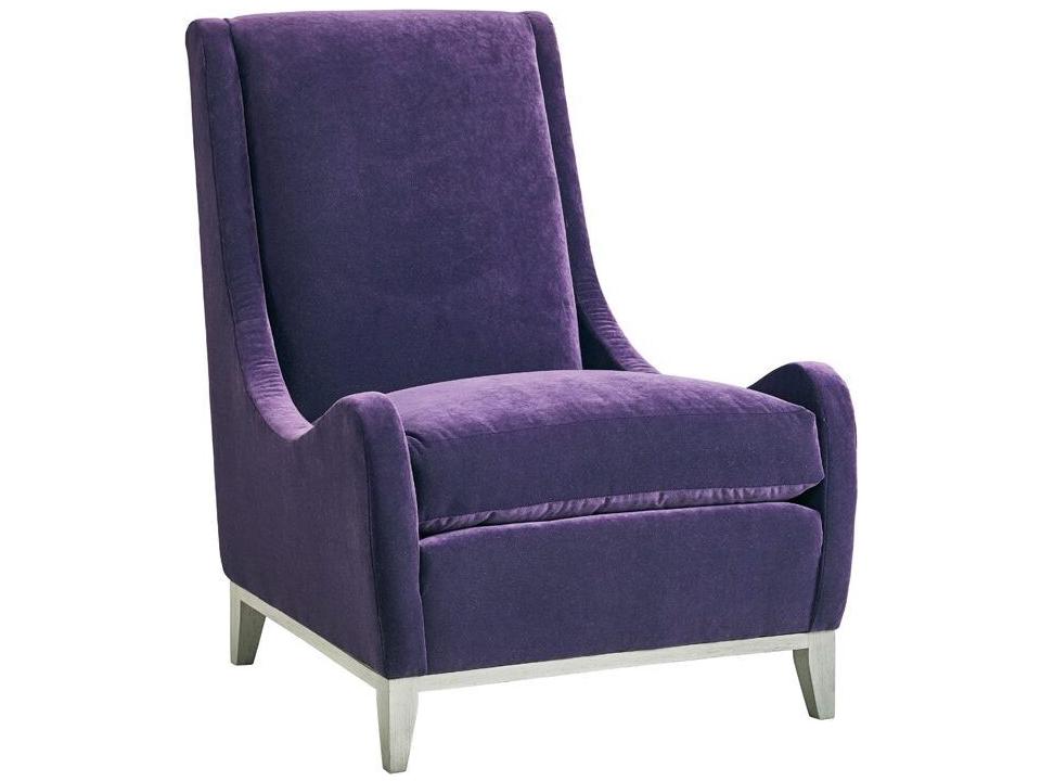 Pierre Armless Accent Chair with Exposed Wood Base
