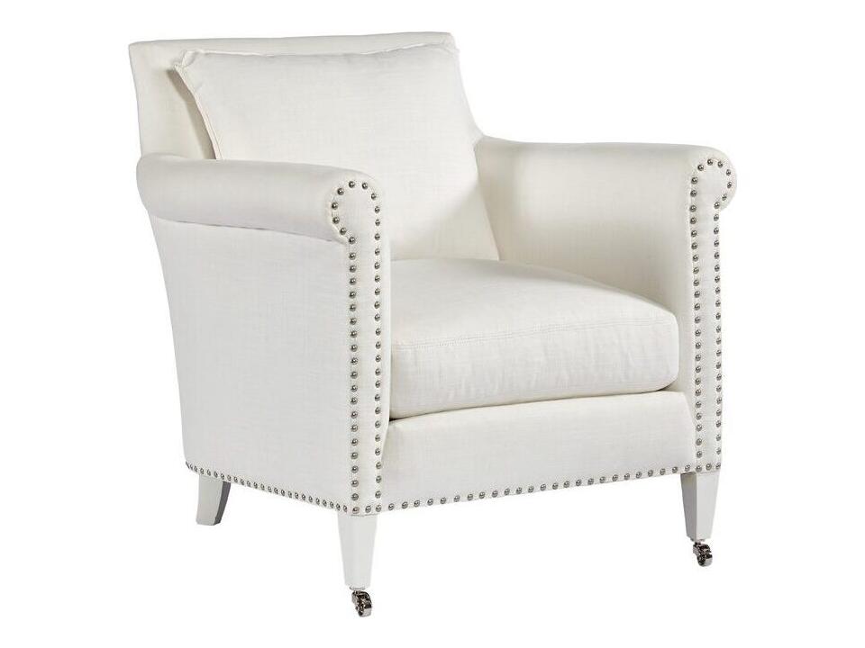 Paris Loose Cushion Accent Chair with Nailhead Trim