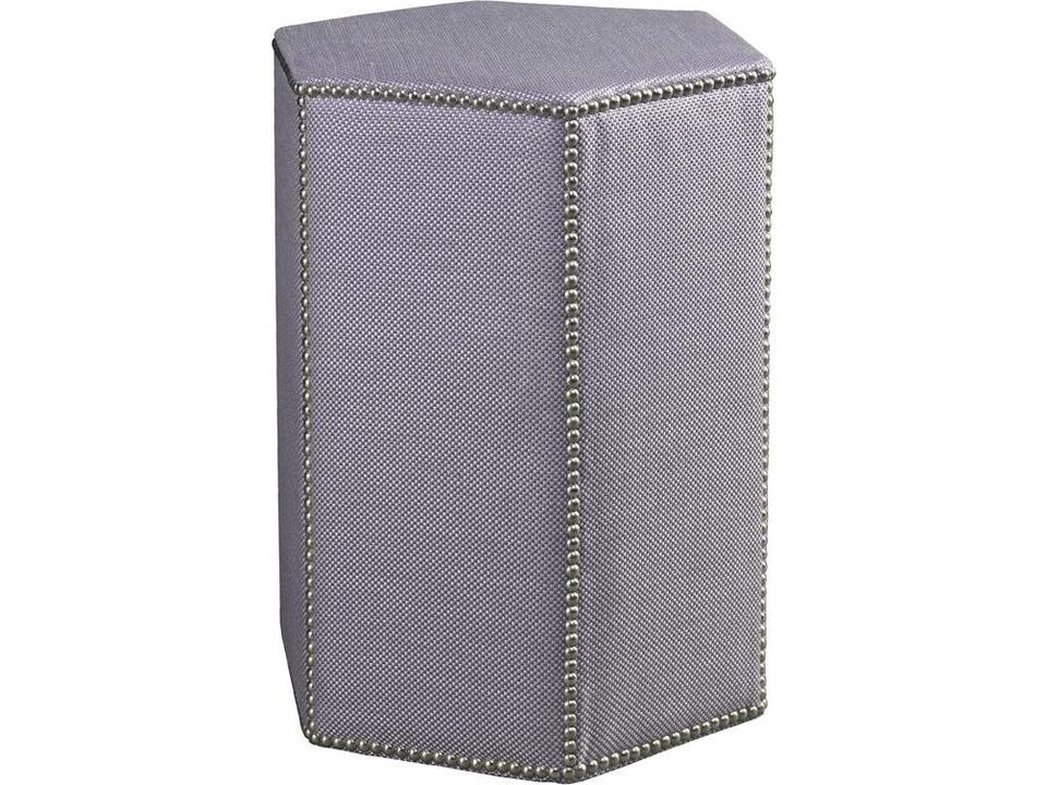 Oscar Upholstered Accent Stool with Nailhead Trim