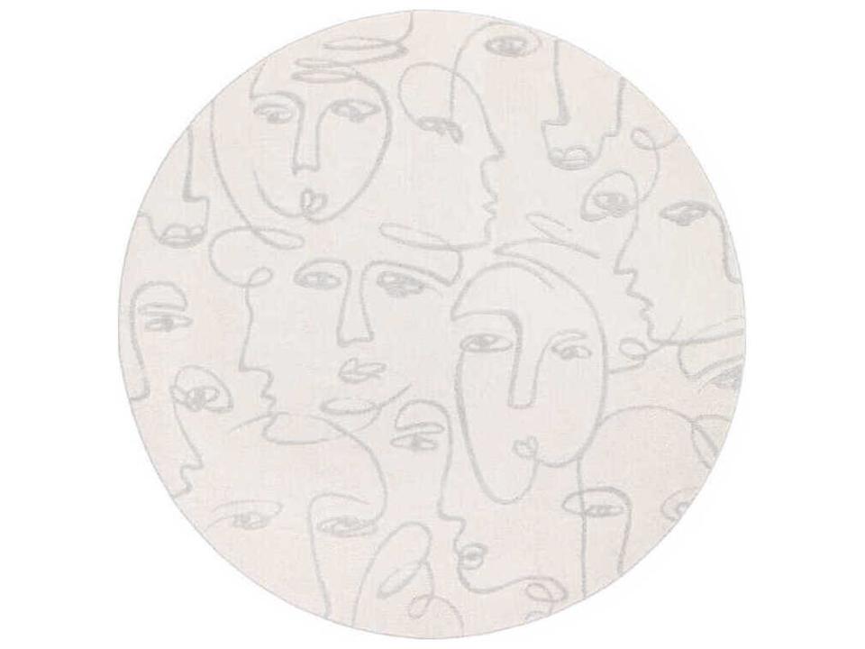 Faces Graphic Area Rug