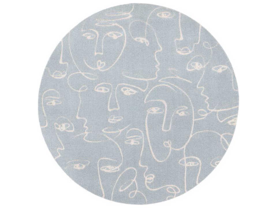 Faces Graphic Area Rug