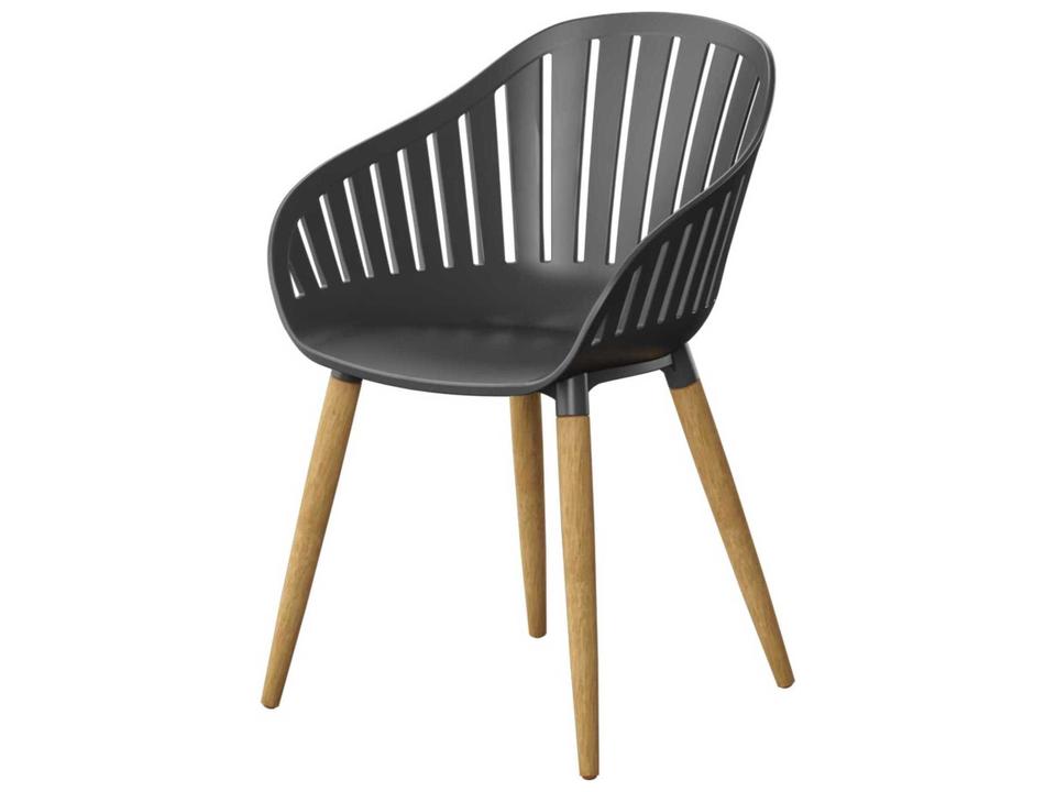 Cannes Black Resin Dining Chair Set of 4