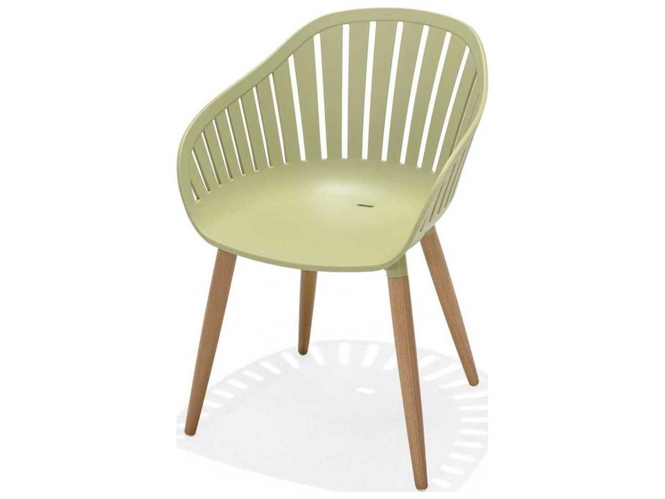 Cannes Green Resin Dining Chair Set of 2