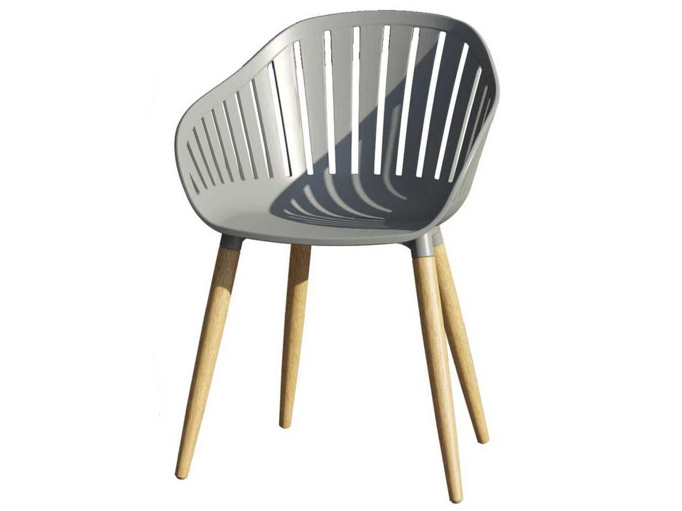 Cannes Grey Resin Dining Chair Set of 4