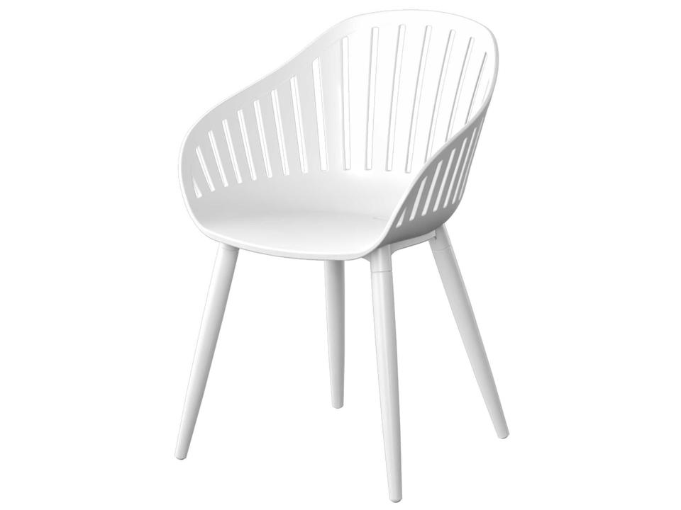 Cannes White Resin Dining Chair Set of 4