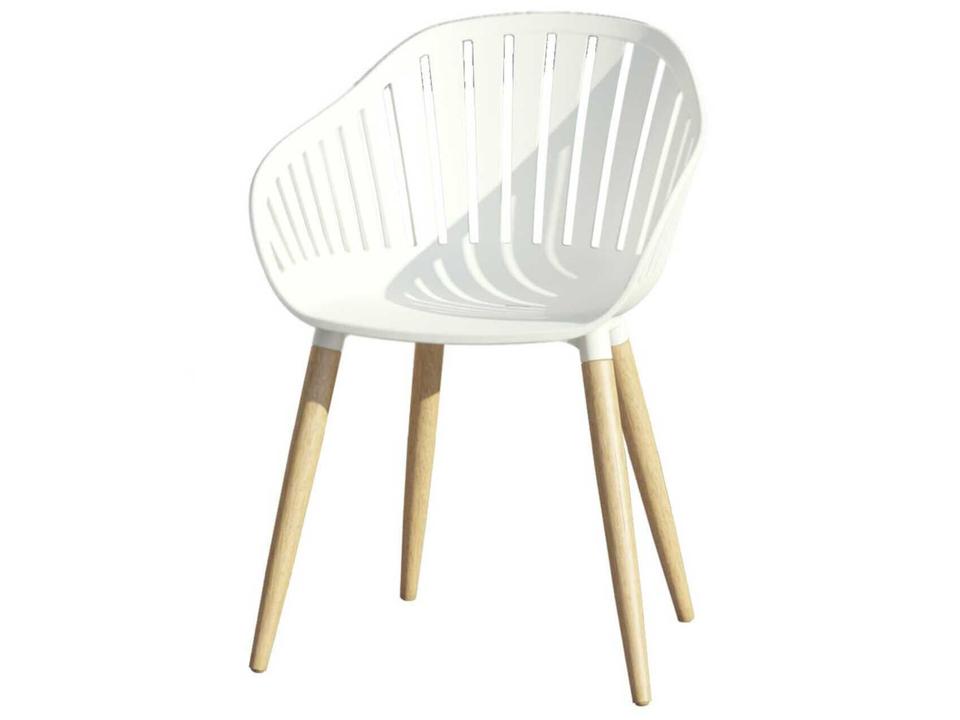 Cannes White Resin Dining Chair Set of 4