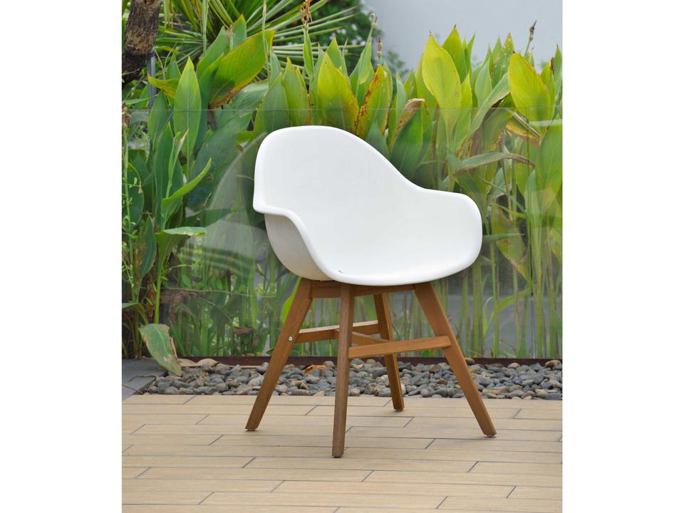 Concarneau White Resin Dining Chair Set of 4