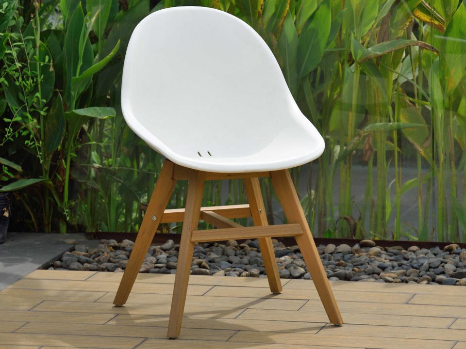 Concarneau White Resin Dining Chair Set of 4