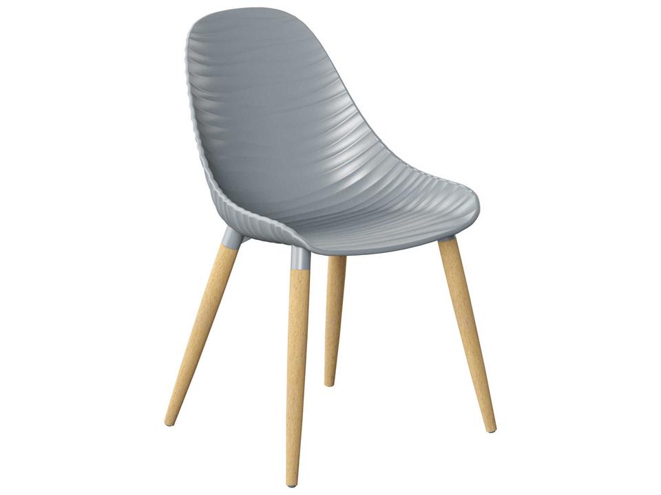 Stream Grey Recycled Plastic Dining Chair Set of 4