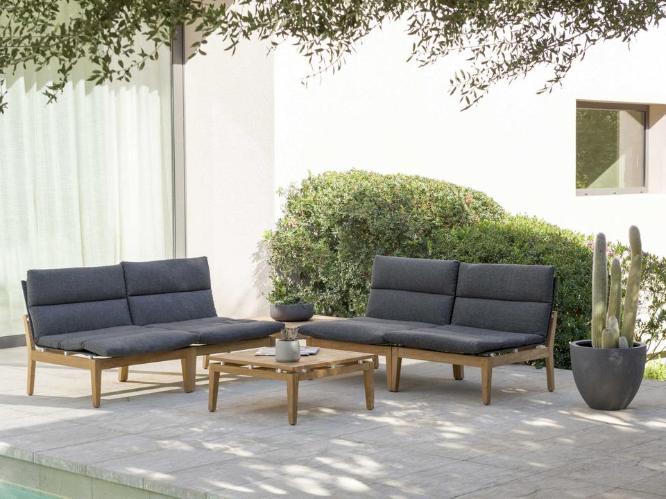 Arno Teak Cushion Lounge Set