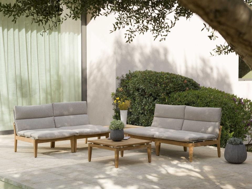 Arno Teak Cushion Lounge Set