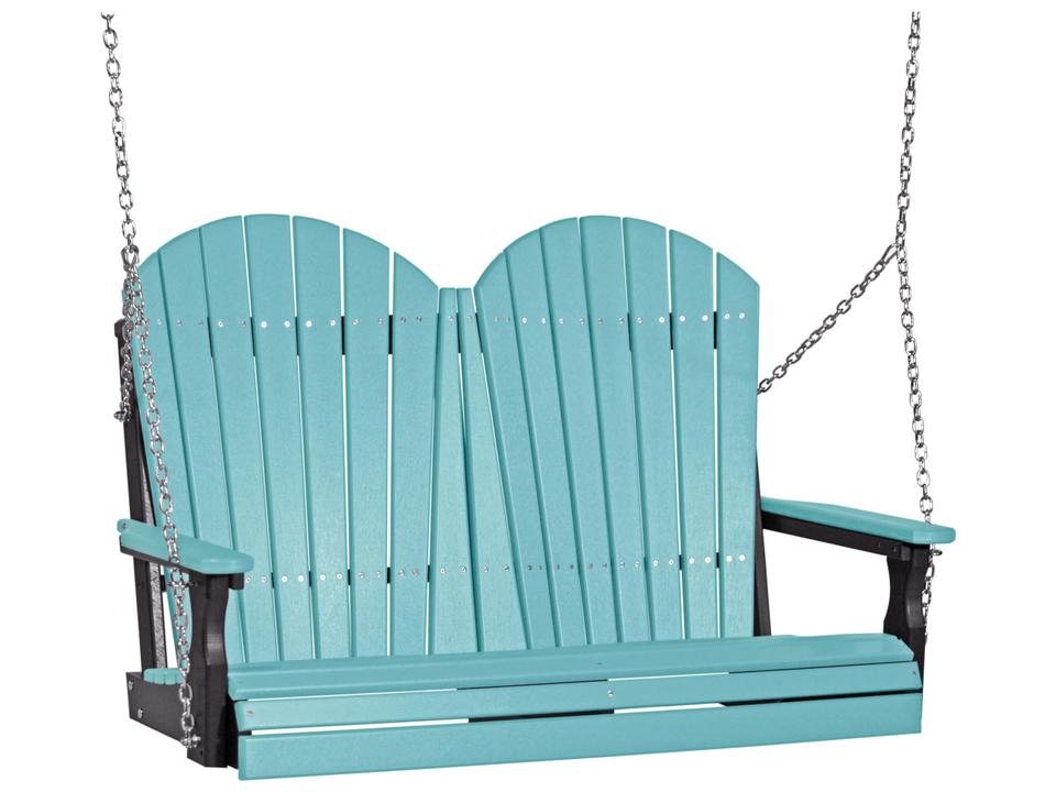 Adirondack 4-Foot Recycled Plastic Outdoor Loveseat Swing