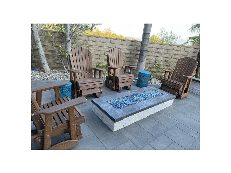 Adirondack Recycled Plastic Outdoor Patio Lounge Set