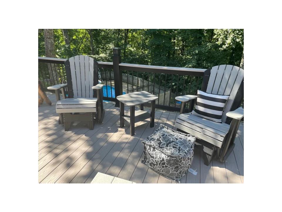 Adirondack Recycled Plastic Patio Lounge Set