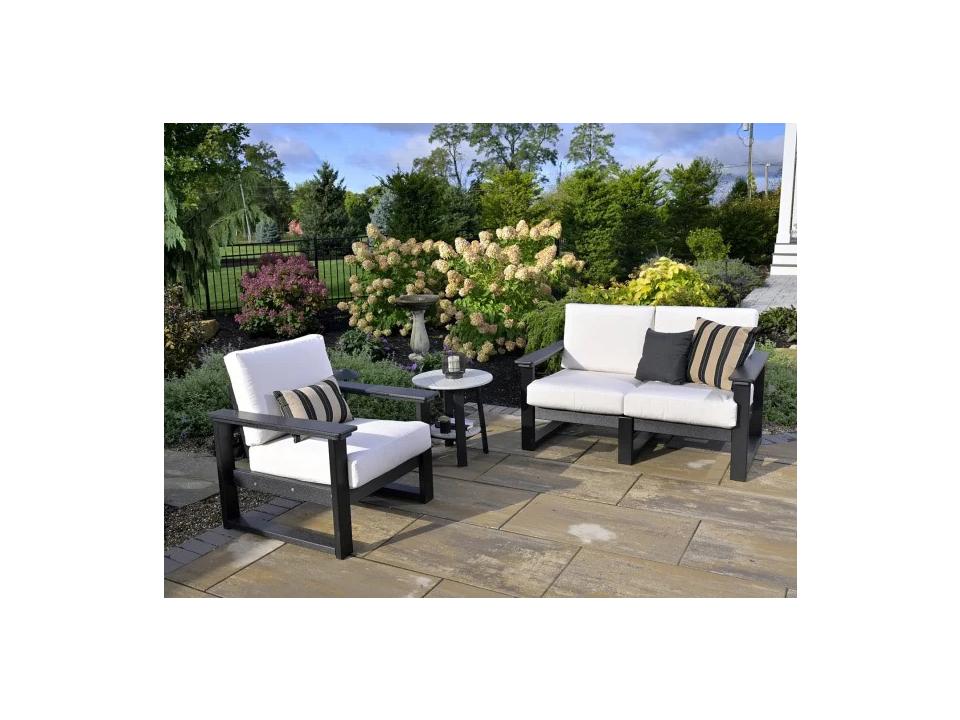 Lanai Recycled Plastic Cushion Outdoor Patio Lounge Set
