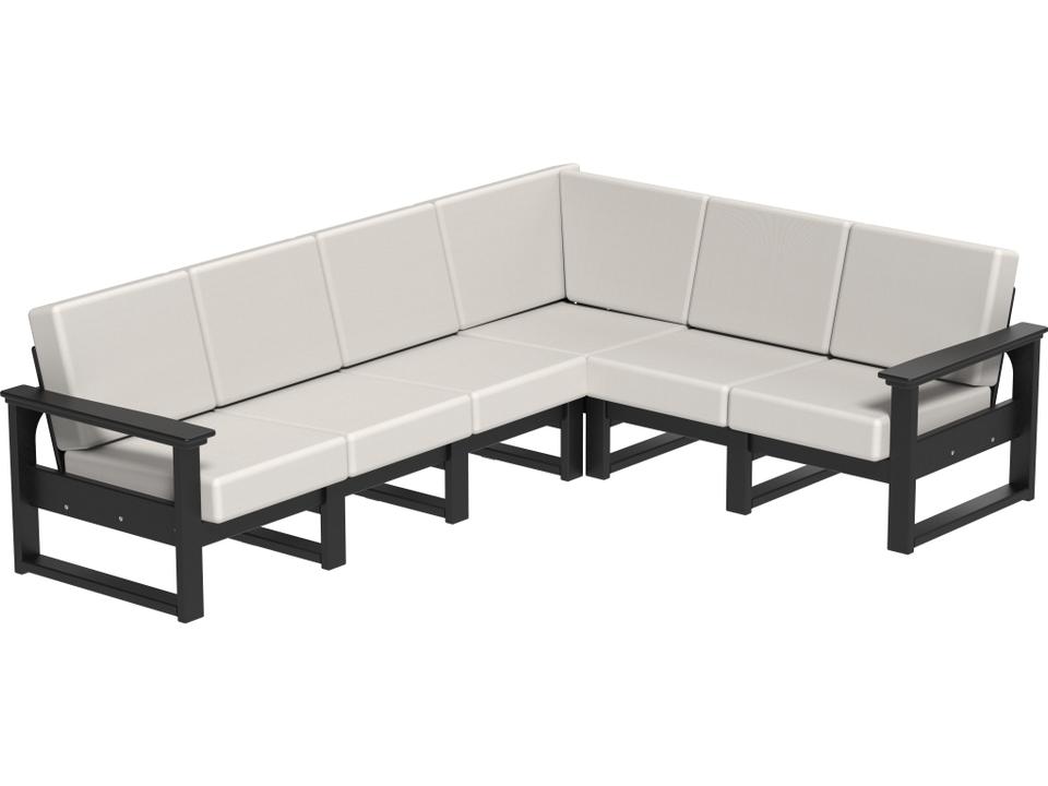 Lanai Deep Seating Recycled Plastic Sectional Lounge Set