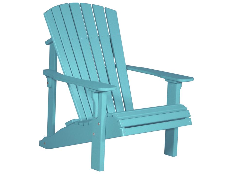 Deluxe Recycled Plastic Adirondack Chair for Outdoor Patio