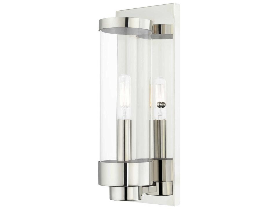 Hillcrest 1-Light Outdoor Wall Sconce in Polished Chrome