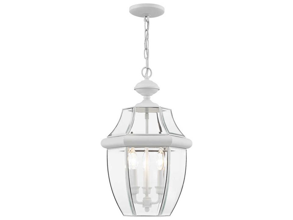 Monterey 3-Light Outdoor Hanging Lantern in White