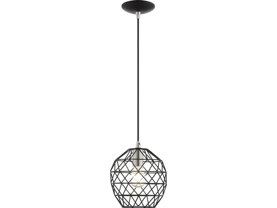 Paxten 1-Light Black Bell Mini Pendant