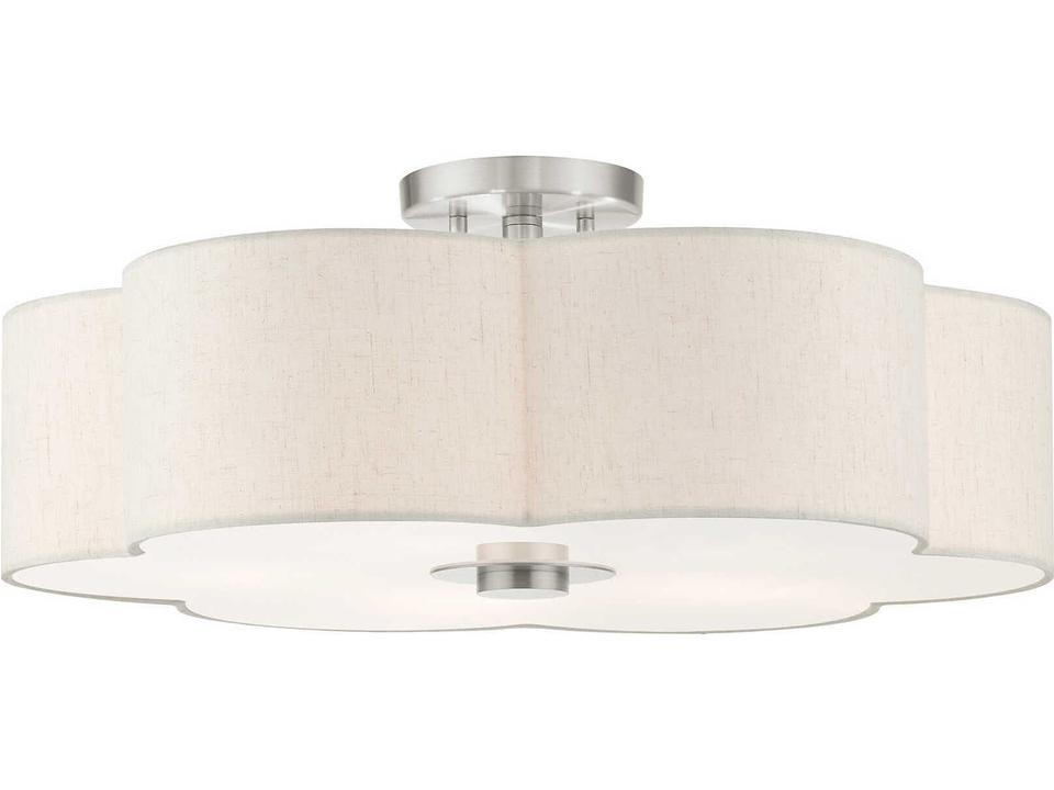 Solstice 5-Light Brushed Nickel Semi Flush Mount