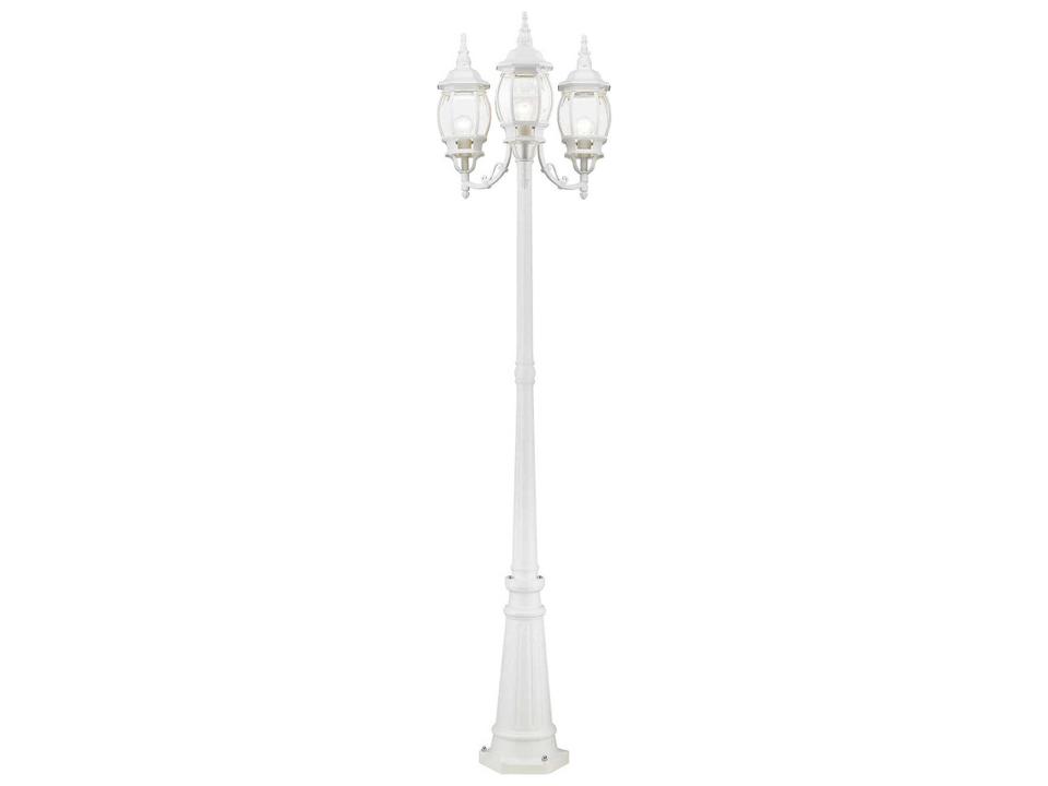 Frontenac 3-Light Outdoor Post Light in Textured White