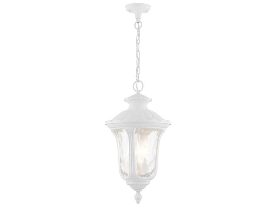 Oxford 3-Light Outdoor Pendant Lantern in Textured White