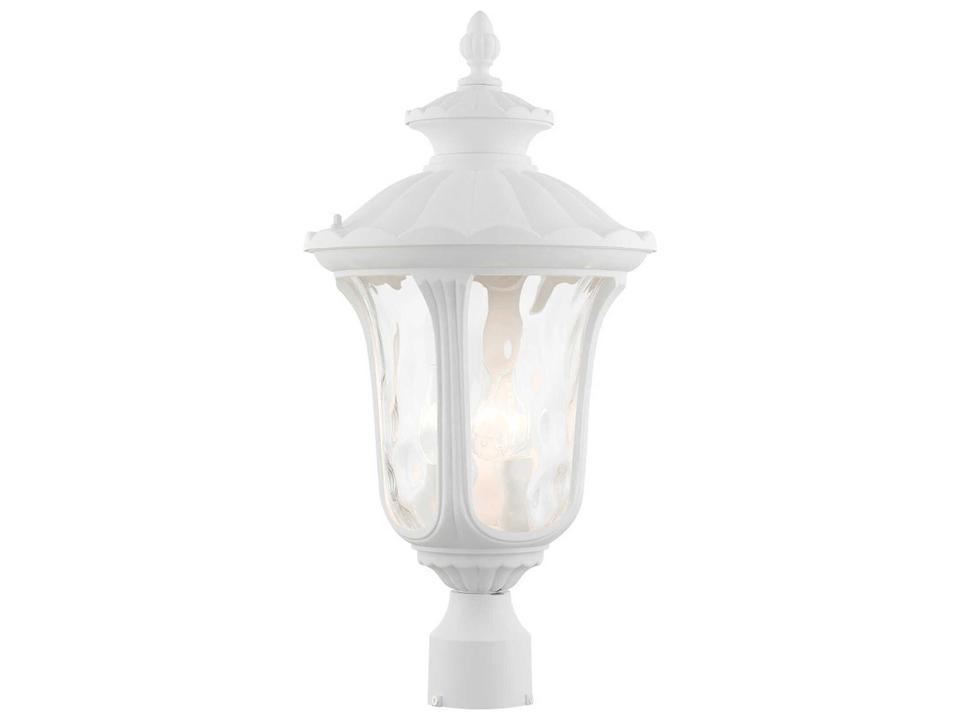 Oxford 3-Light Outdoor Post Light in Textured White