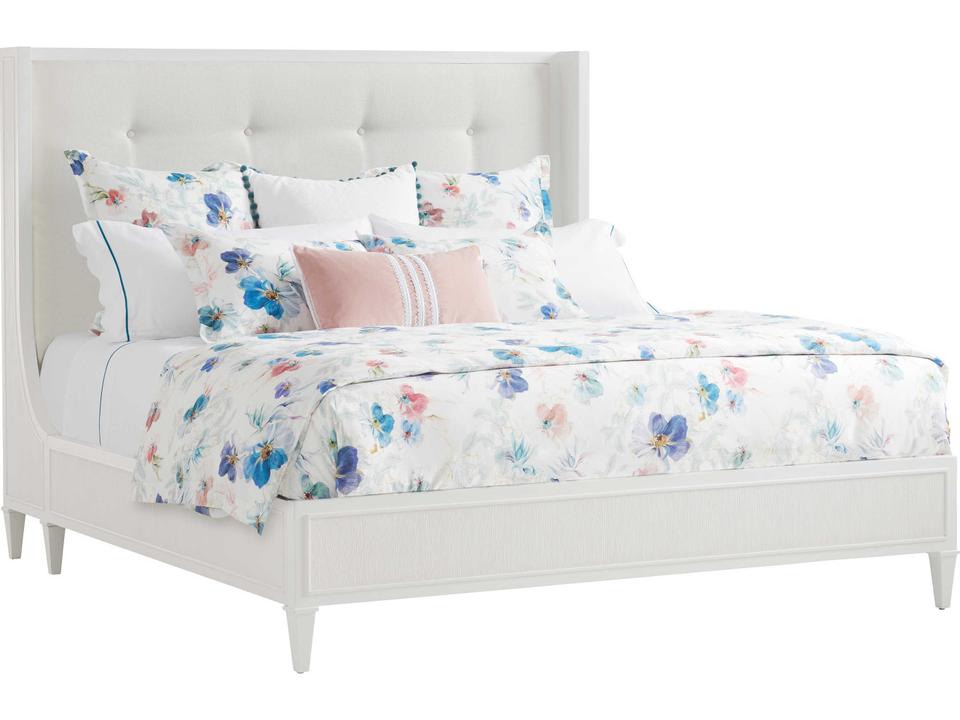 Avondale Arlington Upholstered California King Platform Bed in White