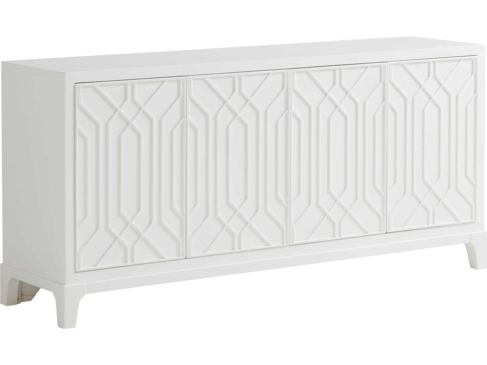 Avondale 73-Inch Maple Wood Sideboard in White Alabaster Finish